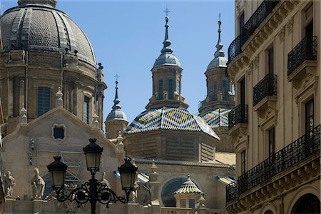 Basilica-Cathedral of Our Lady of the Pillar, Zaragoza. Architect: Ventura Rodriguez. Stock Photo - Rights-Managed, Code: 845-02727848