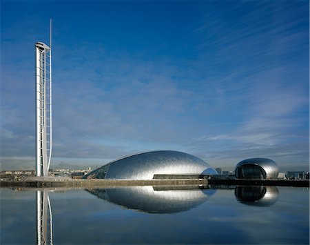 revolve - Glasgow Science Centre, Scotland. Tower Science Mall and Imax. Architect: Building Design Partnership Stock Photo - Rights-Managed, Code: 845-02728508
