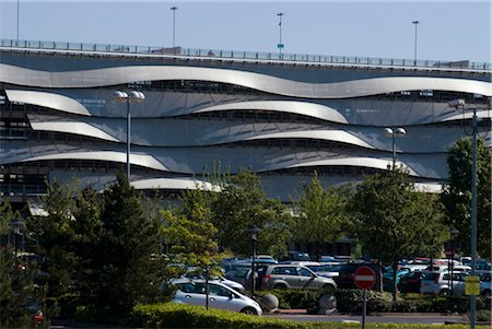 Carpark at Cardiff Bay, Cardiff, Wales. Architects: Scott Brownrigg Foto de stock - Con derechos protegidos, Código: 845-03464018