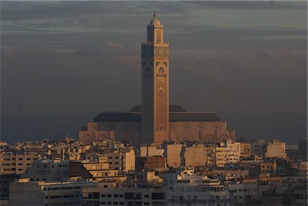 simsearch:845-02726943,k - Dawn view over Casablanca and Hassan II Mosque, Morocco Stock Photo - Rights-Managed, Code: 845-03464395