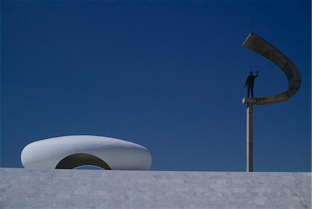 simsearch:700-05810218,k - JK Memorial, Brasilia dedicated to Juscelino Kubitschek de Oliveira. 1980. Architects: Oscar Niemeyer Stock Photo - Rights-Managed, Code: 845-03465080