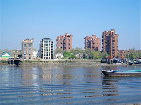 simsearch:845-05838406,k - Octagon developments Ltd Chelsea Wharf, Chelsea, London. New build apartment block in Chelsea.  Architects: Hamilton Assocaites Stock Photo - Rights-Managed, Code: 845-03553212