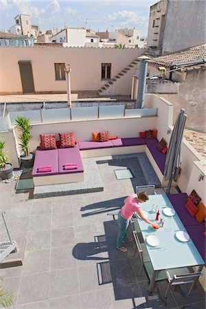 Mallorca Palma penthouse renovation, terrace Stock Photo - Rights-Managed, Code: 845-03720846