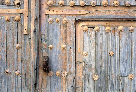 Castilla-la Mancha, barn door in El Toboso. Stock Photo - Rights-Managed, Code: 845-03720934