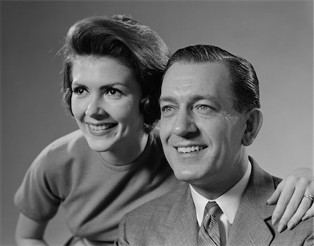 simsearch:846-05648202,k - 1960s PORTRAIT HAPPY SMILING MAN AND WOMAN Stock Photo - Rights-Managed, Code: 846-05647929