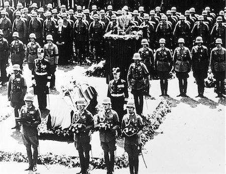1930s GERMAN TROOPS IN FORMATION STATE FUNERAL OF GENERAL PAUL VON HINDENBURG AUGUST 1934 Stock Photo - Rights-Managed, Code: 846-02796458