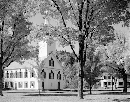 CHURCH IN NEW ENGLAND Stock Photo - Rights-Managed, Code: 846-02792317