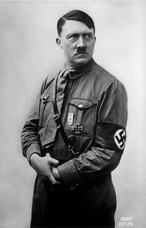1930s PORTRAIT OF HITLER IN MILITARY UNIFORM WEARING SWASTIKA ARMBAND Stock Photo - Rights-Managed, Code: 846-02793312