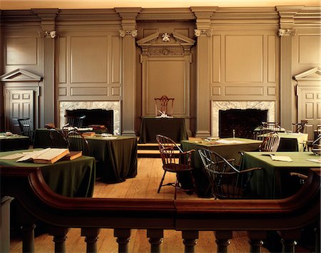 INTERIOR OF SIGNERS ROOM INDEPENDENCE HALL PHILADELPHIA PA Stock Photo - Rights-Managed, Code: 846-03164615