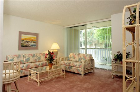 1990s CONDO LIVING ROOM Stock Photo - Rights-Managed, Code: 846-03164669