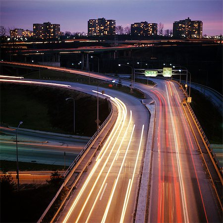 simsearch:846-02795606,k - 1970s PHILADELPHIA PA TRAFFIC ON HIGHWAY AT NIGHT BLURRED MOTION Stock Photo - Rights-Managed, Code: 846-03164988