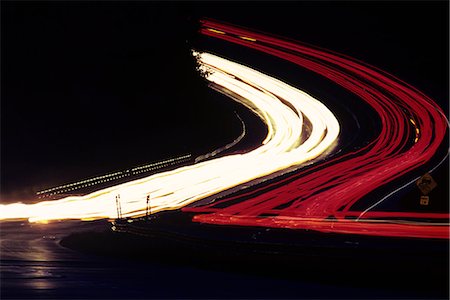 NIGHT AUTO TRAFFIC Foto de stock - Con derechos protegidos, Código: 846-03165062