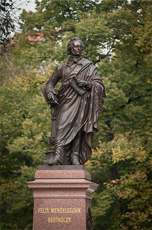 Mendelssohn statue, Leipzig, Saxony, Germany, Europe Stock Photo - Rights-Managed, Code: 841-05784076