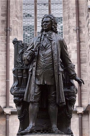 Statue of Bach, Leipzig, Saxony, Germany, Europe Stock Photo - Rights-Managed, Code: 841-05784088