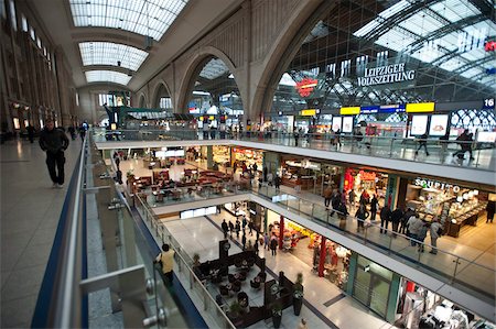 Hauptbahnhof, Leipzig, Saxony, Germany, Europe Stock Photo - Rights-Managed, Code: 841-05784160