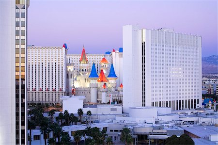 Excalibur and Tropicana Casinos, Las Vegas, Nevada, United States of America, North America Stock Photo - Rights-Managed, Code: 841-05784579
