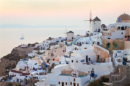 Village of Oia, Santorini (Thira), Cyclades Islands, Aegean Sea, Greek Islands, Greece, Europe Foto de stock - Con derechos protegidos, Código: 841-05784797