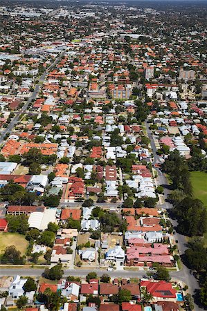 Aerial view of suburbs, Perth, Western Australia, Australia, Pacific Stock Photo - Rights-Managed, Code: 841-05785277