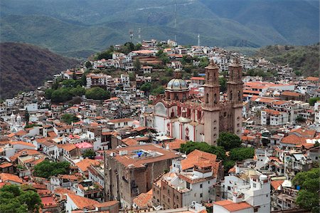 Santa Prisca Church, Plaza Borda, Taxco, Guerrero State, Mexico, North America Stock Photo - Rights-Managed, Code: 841-05785535