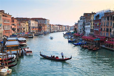 A gondola crossing the Grand Canal, Venice, UNESCO World Heritage Site, Veneto, Italy, Europe Stock Photo - Rights-Managed, Code: 841-05785754