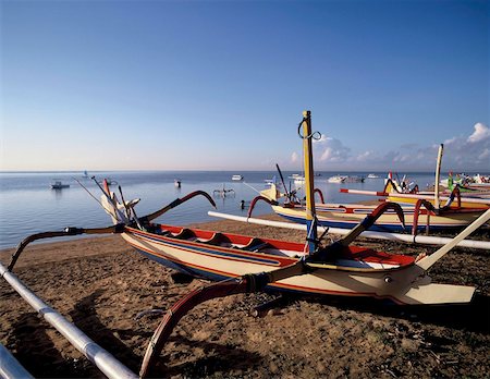 simsearch:841-02899056,k - Outriggers on Sanur Beach, Bali, Indonesia, Southeast Asia, Asia Stock Photo - Rights-Managed, Code: 841-05781129