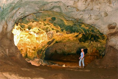 physical geography - Huliba limestone caves, Arikok National Park, Aruba (Dutch Antilles), West Indies, Caribbean, Central America Stock Photo - Rights-Managed, Code: 841-05781193
