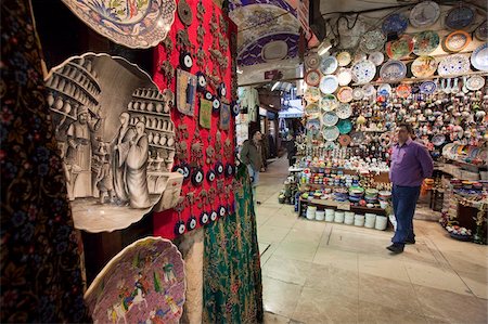 Shop seller in the underground Grand Bazaar, Istanbul, Turkey, Europe Stock Photo - Rights-Managed, Code: 841-05781566