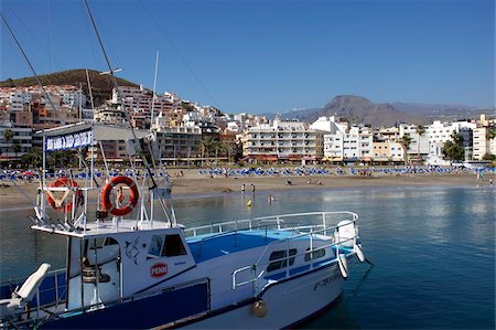 Playa de Los Cristianos, Los Cristianos, Tenerife, Canary Islands, Spain, Atlantic, Europe Stock Photo - Rights-Managed, Code: 841-05781672