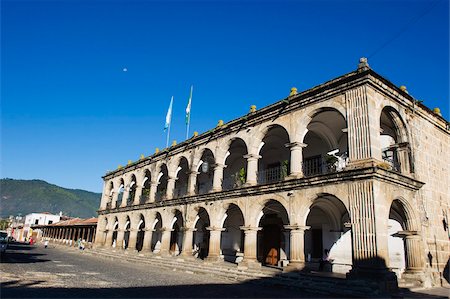 Municipalité de construction, Antigua, Guatemala, Amérique centrale Photographie de stock - Rights-Managed, Code: 841-05782520