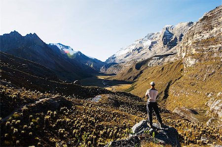 people looking landscape - Hiker in the Valle de los Cojines, El Cocuy National Park, Colombia, South America Stock Photo - Rights-Managed, Code: 841-05782656