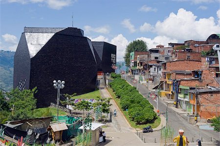 places in colombia - New library, Medellin, Colombia, South America Stock Photo - Rights-Managed, Code: 841-05782681