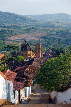 Vue sur Barichara, Colombie, Amérique du Sud Photographie de stock - Rights-Managed, Code: 841-05782727