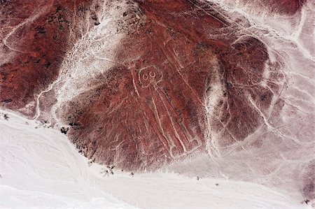 Spaceman, Lines and Geoglyphs of Nasca, UNESCO World Heritage Site, Peru, South America Stock Photo - Rights-Managed, Code: 841-05782929