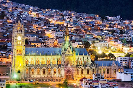 ecuador - Gothic Basilica del Voto Nacional, old town, UNESCO World Heritage Site, Quito, Ecuador, South America Stock Photo - Rights-Managed, Code: 841-05782923