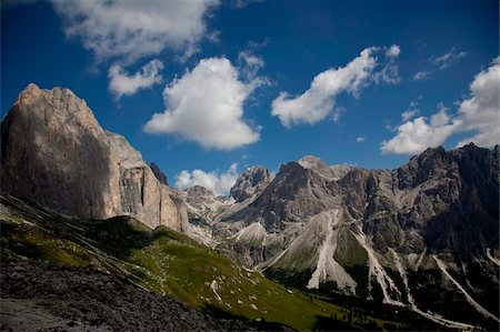 rosengarten - The Catinaccio, Rosengarten mountain range, Dolomites, eastern Alps, South Tyrol, Italy, Europe Stock Photo - Rights-Managed, Code: 841-05795175