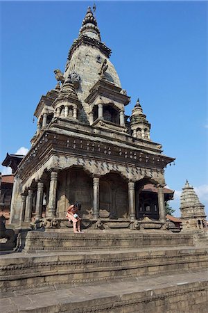 simsearch:841-06503106,k - Vatsala Durga Temple, Durbar Square, Bhaktapur, UNESCO World Heritage site, Kathmandu Valley, Nepal, Asia Stock Photo - Rights-Managed, Code: 841-05795818