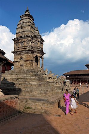 simsearch:841-06503106,k - Siddhi Lakshmi Shikara temple, Durbar Square, Bhaktapur, UNESCO World Heritage Site, Kathmandu Valley, Nepal, Asia Stock Photo - Rights-Managed, Code: 841-05795822