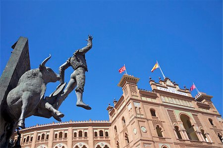 Monument to the matador Jose Cubero (El Yiyo), near Las Ventas bullring, Plaza de Toros de Las Ventas, Madrid, Spain, Europe Stock Photo - Rights-Managed, Code: 841-05795892
