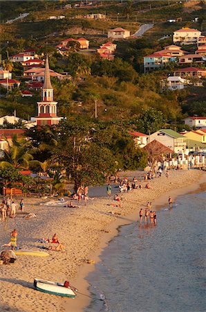 simsearch:841-05796490,k - Beach and church, Grande Anse, Les Anses d'Arlet, Martinique, Windward Islands, French Overseas Department, West Indies, Caribbean, Central America Stock Photo - Rights-Managed, Code: 841-05796474