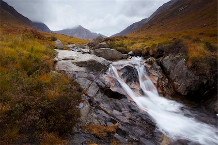 A moody autumn morning at Glen Rosa on the Isle of Arran, Scotland, United Kingdom, Europe Stock Photo - Rights-Managed, Code: 841-05796856
