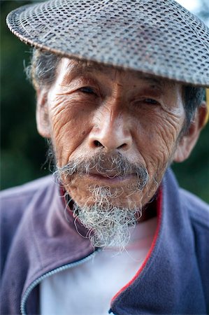 simsearch:841-07081838,k - Portrait of elderly Bhutanese farmer on the road to Trongsa, Bhutan, Asia Stock Photo - Rights-Managed, Code: 841-05845845
