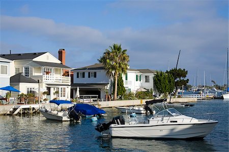 Grand Canal on Balboa Island, Newport Beach, Orange County, California, United States of America, North America Stock Photo - Rights-Managed, Code: 841-05846295