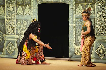 Wayang orang performance in Sriwedari Theatre, Solo, Java, Indonesia, Southeast Asia, Asia Stock Photo - Rights-Managed, Code: 841-05846502