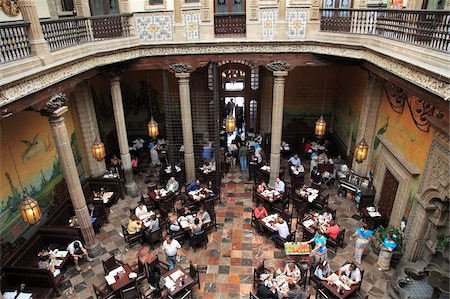palaces interior - Restaurant, Sanborns department store, Casa de los Azulejos (House of Tiles), originally a palace, Mexico City, Mexico, North America Stock Photo - Rights-Managed, Code: 841-05846717
