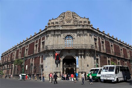 Palacio de la Escuela de Medicina (Palace of the School of Medicine), Plaza de Santo Domingo, Mexico City, Mexico, North America Stock Photo - Rights-Managed, Code: 841-05846713