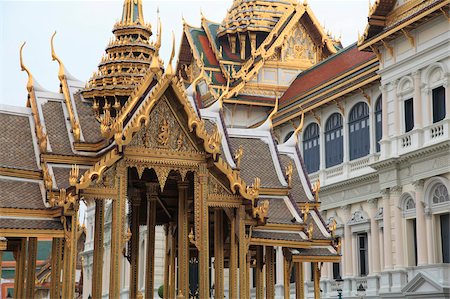 The Grand Palace, Bangkok, Thailand, Southeast Asia, Asia Stock Photo - Rights-Managed, Code: 841-05846777