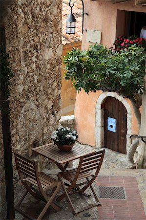 french riviera - Eze medieval village, Alpes Maritimes, Provence, Cote d'Azur, French Riviera, France, Mediterranean, Europe Stock Photo - Rights-Managed, Code: 841-05846802