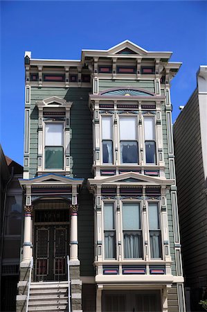 simsearch:841-06031845,k - Victorian House architecture, Haight Ashbury District, The Haight, San Francisco, California, United States of America, North America Stock Photo - Rights-Managed, Code: 841-05846817