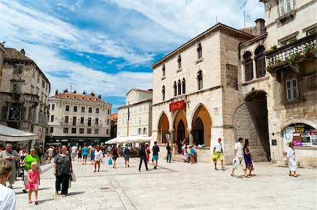 Narodni Trg square, Split, region of Dalmatia, Croatia, Europe Stock Photo - Rights-Managed, Code: 841-05847272