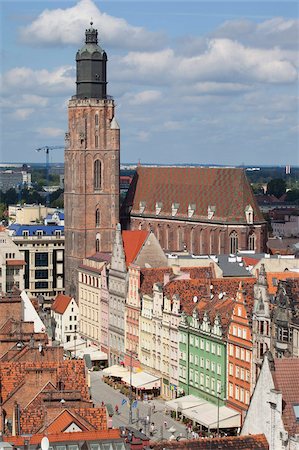 simsearch:841-06343131,k - Old Town view from Marii Magdaleny Church, Wroclaw, Silesia, Poland, Europe Stock Photo - Rights-Managed, Code: 841-05848019